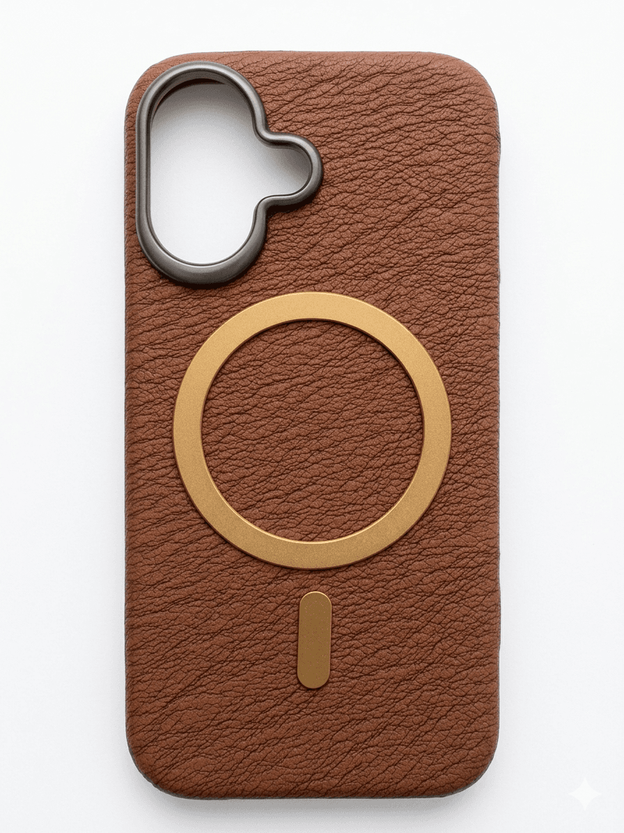 IPhone 16 SleeCase Leather Texture IPhone 16 Brown