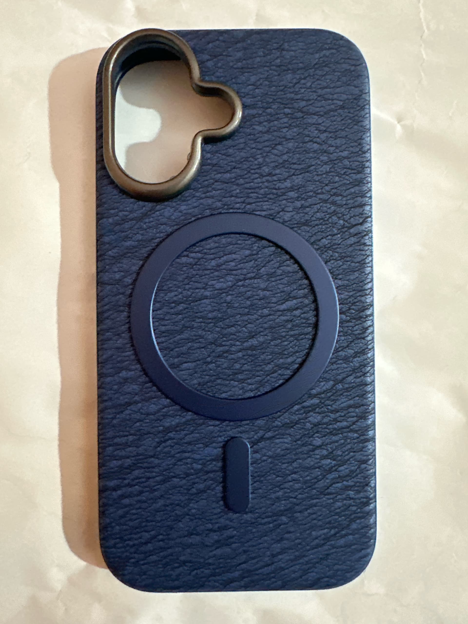 IPhone 17 SleeCase Leather Texture IPhone 17 Blue
